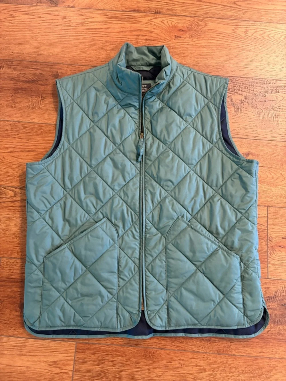 J.Crew Re-Imagined Quilted Vest Large Green Size L Men